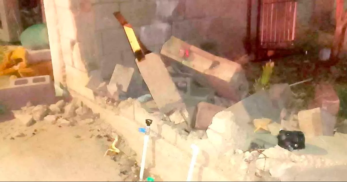 Tumba menor barda con su vehículo en Acuña