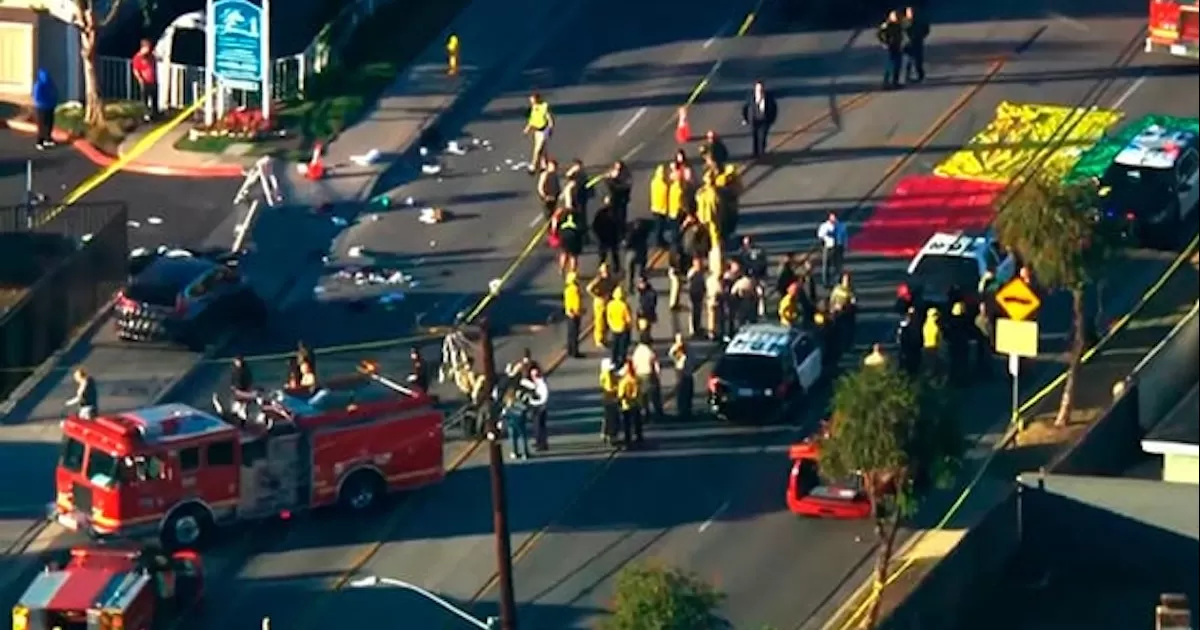 Al menos 23 reclutas del Departamento del Sheriff resultaron heridos tras ser atropellados cuando realizaban ejercicios de entrenamiento