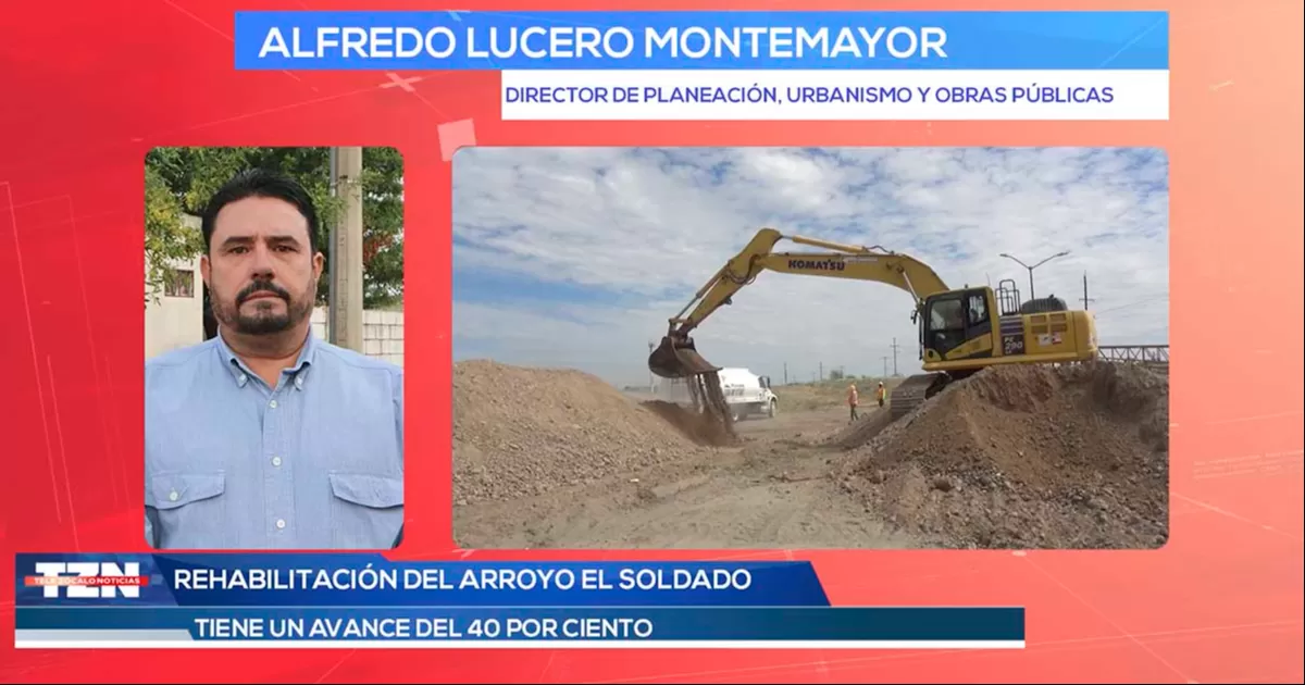 Rehabilitación del arroyo El Soldado tiene ya un avance del 40%