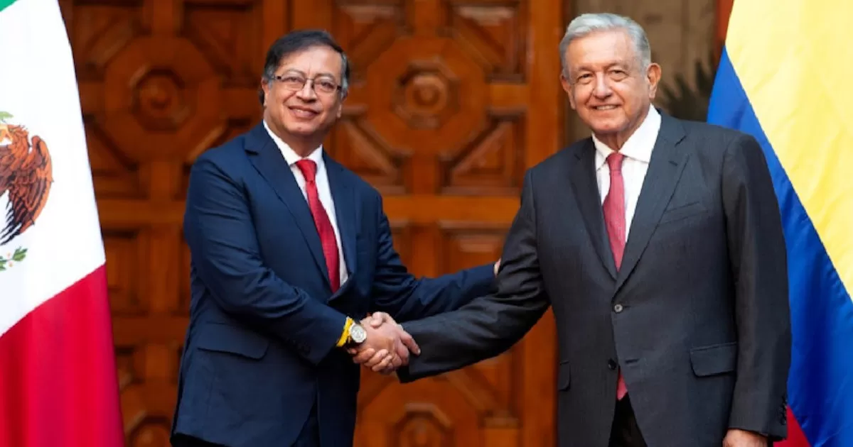 López Obrador se reúne con el presidente de Colombia en Palacio Nacional