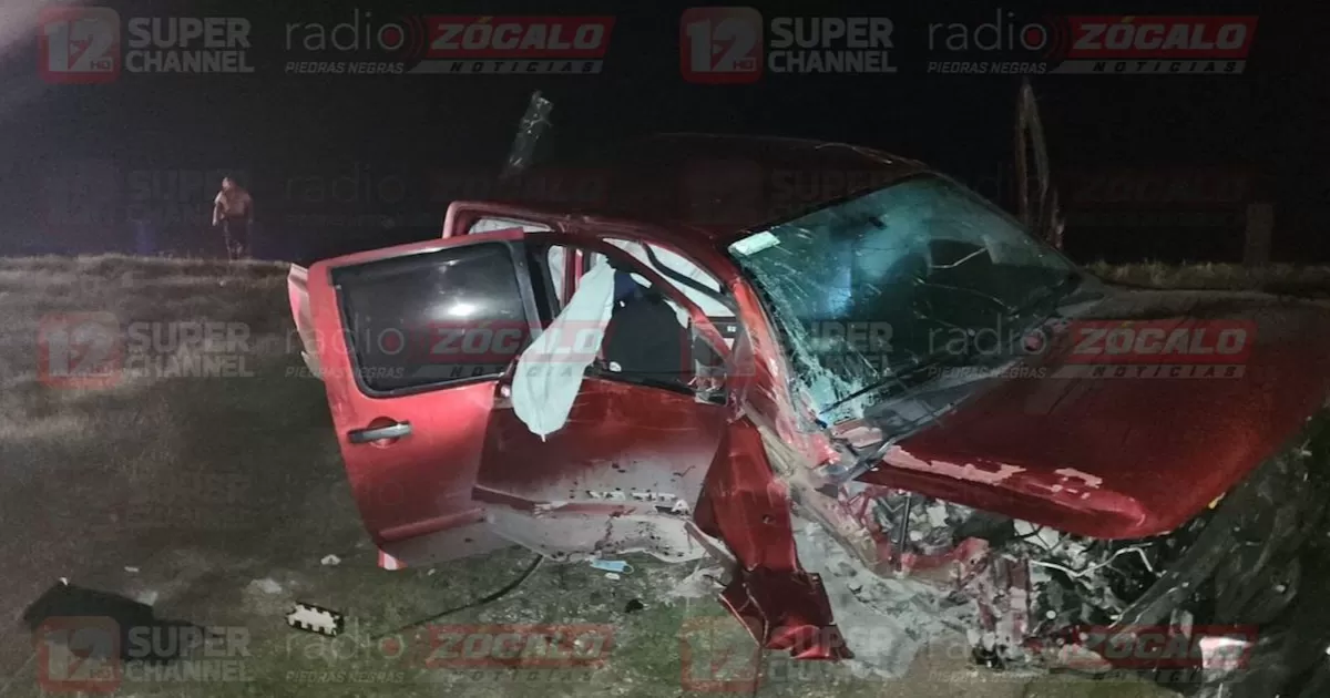 Accidente carretero en Nava deja un lesionado y un detenido