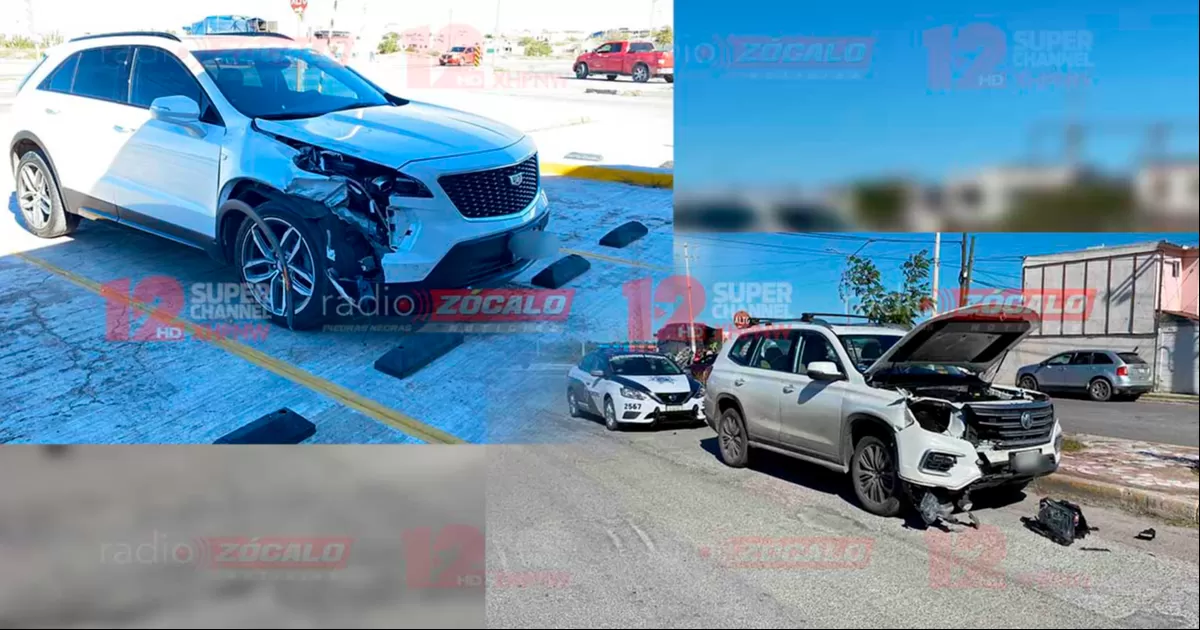 Una MG no logró evadir a un Cadillac que se le atravesó y se dio el impacto, el cual dejó serios daños en los dos automóviles.