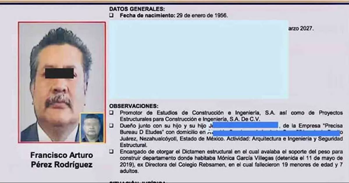 Detienen en Oaxaca a director de obra por derrumbe de colegio Enrique Rébsamen