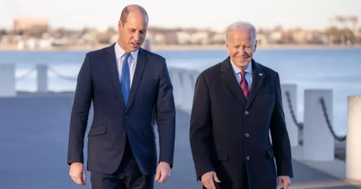 El príncipe William se reúne con Biden en Boston para hablar sobre el clima