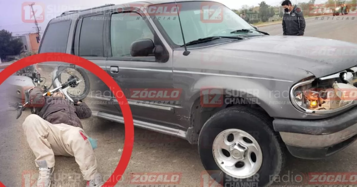 Fue trasladado por paramédicos de Cruz Roja al hospital para su atención médica.