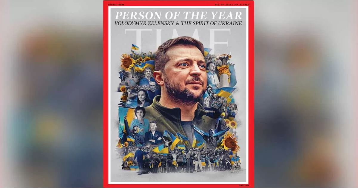 Volodímir Zelenski es elegido como persona del año por la revista Time