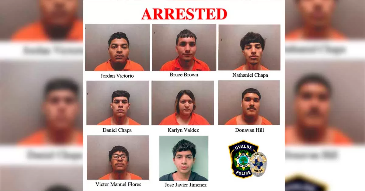 El Departamento de Seguridad de Texas y el Departamento de Policía de Uvalde llevaron a cabo varios arrestos de jóvenes implicados en el tiroteo del 8 de septiembre, entre ellos hay un menor de edad.