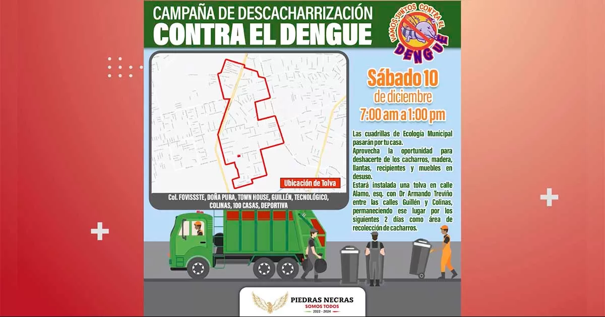 Las tolvas estarán ubicadas en la esquina de bulevar Armando Treviño y calle Álamo, a espaldas de la Secundaria Técnica 38.