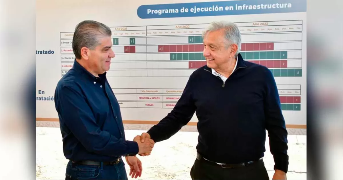MARS acompaña a AMLO en Supervisión de obra "Agua Saludable para la Laguna"