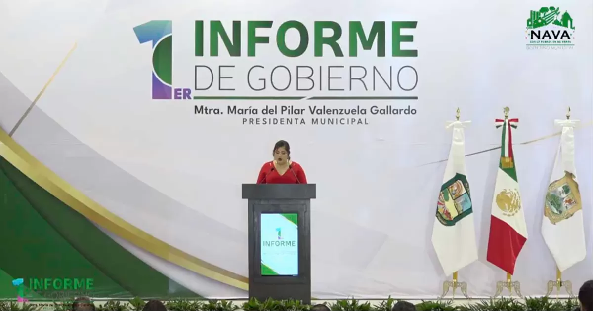 Pily Valenzuela, alcaldesa de Nava, señaló en su informe que ha hecho un gobierno cercano a la gente y de puertas abiertas.