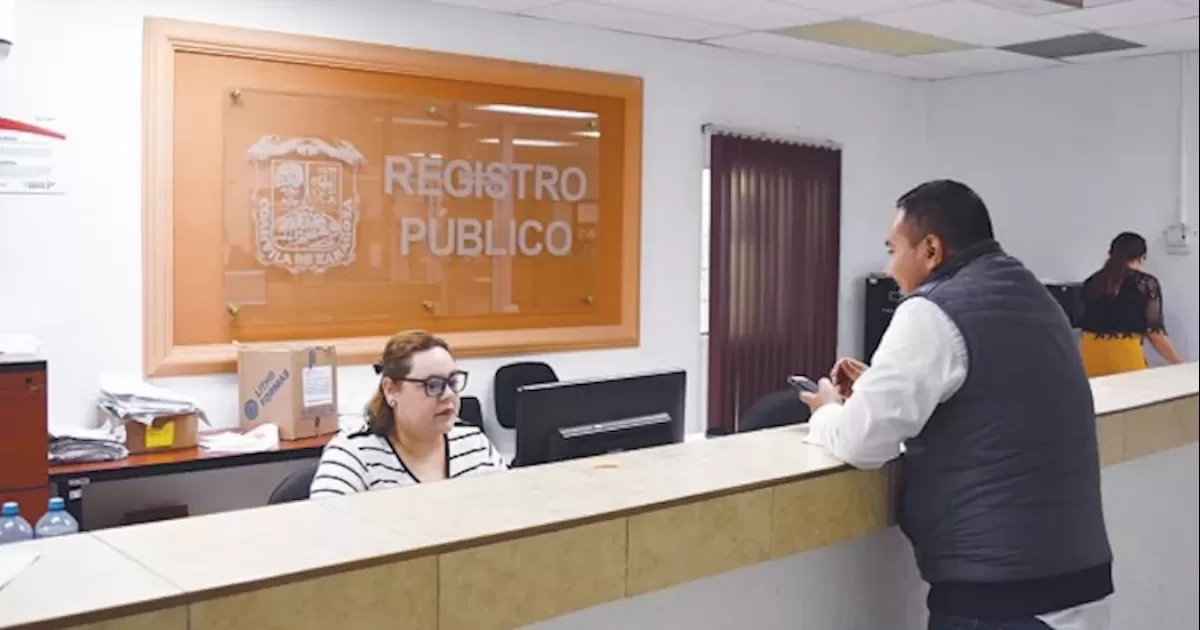 El 20 de diciembre sale de vacaciones personal de Registro Público