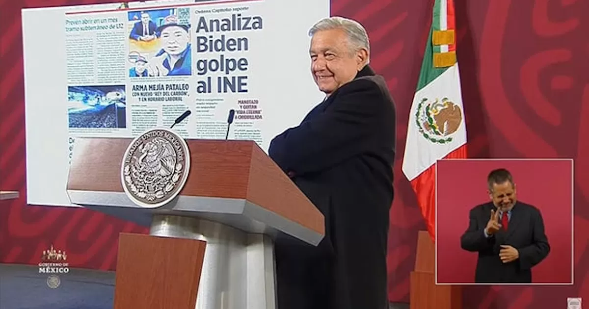 ‘Biden ni sabe del INE’, se mofa AMLO de petición para que revise su reforma electoral
