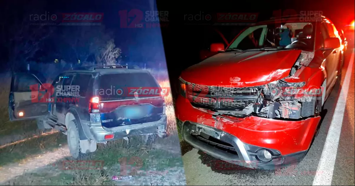 Chocan a navense en tramo carretero Piedras Negras - Nava