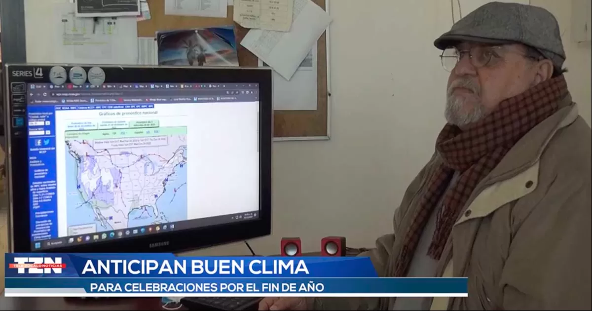 La noche del sábado habrá una mínima de 9 grados Celsius, mientras que el domingo 1 de enero la máxima será de agradables 25 grados Celsius.