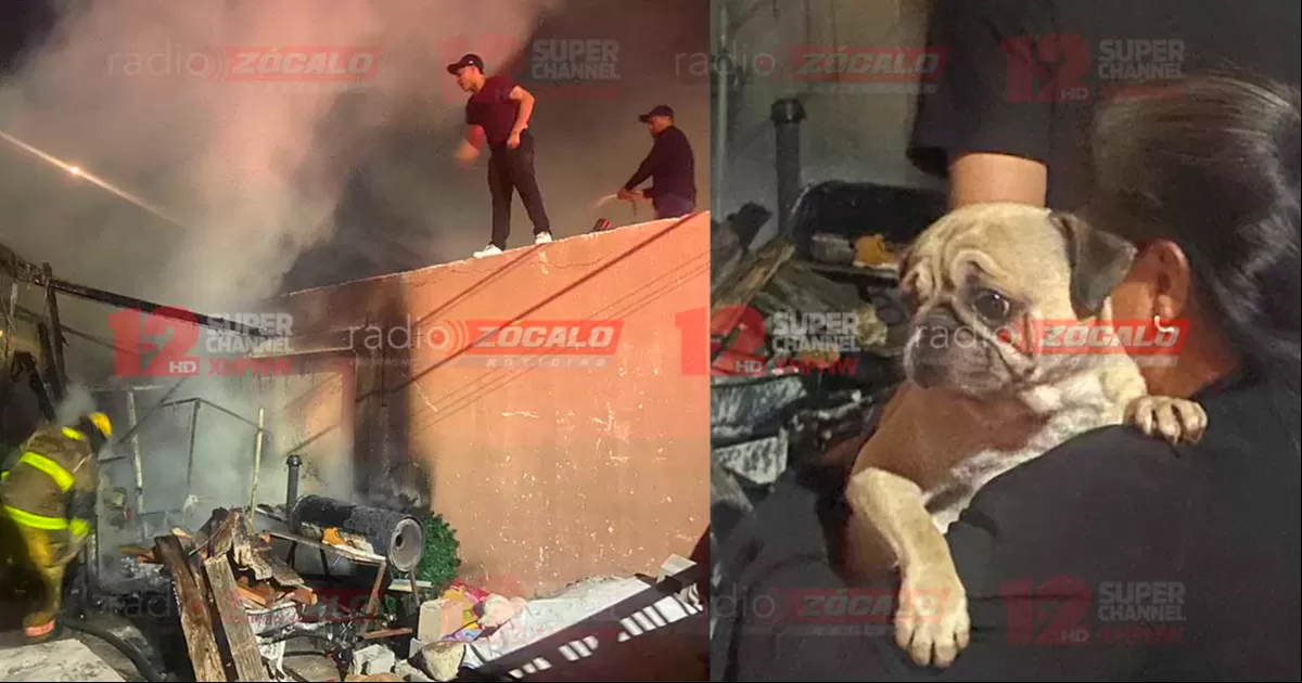 Se quema casa en Acoros; bomberos logran salvar a dos mascotas