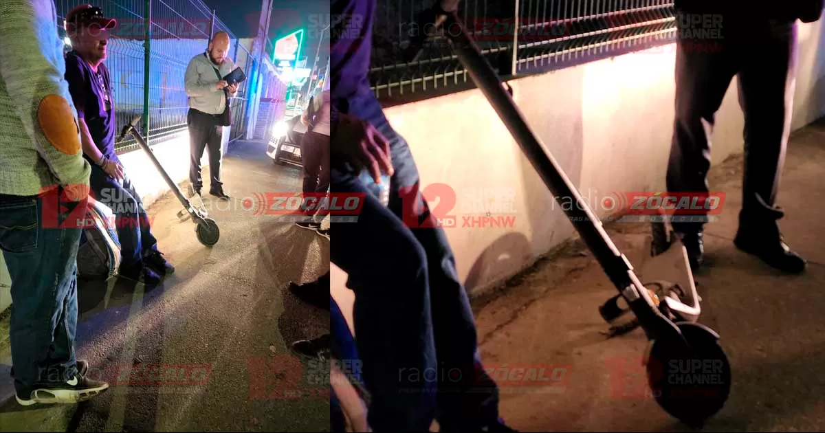 Viajaba a alta velocidad a bordo de su monopatín sobre el cruce de Román Cepeda y cuando intentó incorporarse a avenida Carranza chocó contra un automóvil que se movía en vía libre