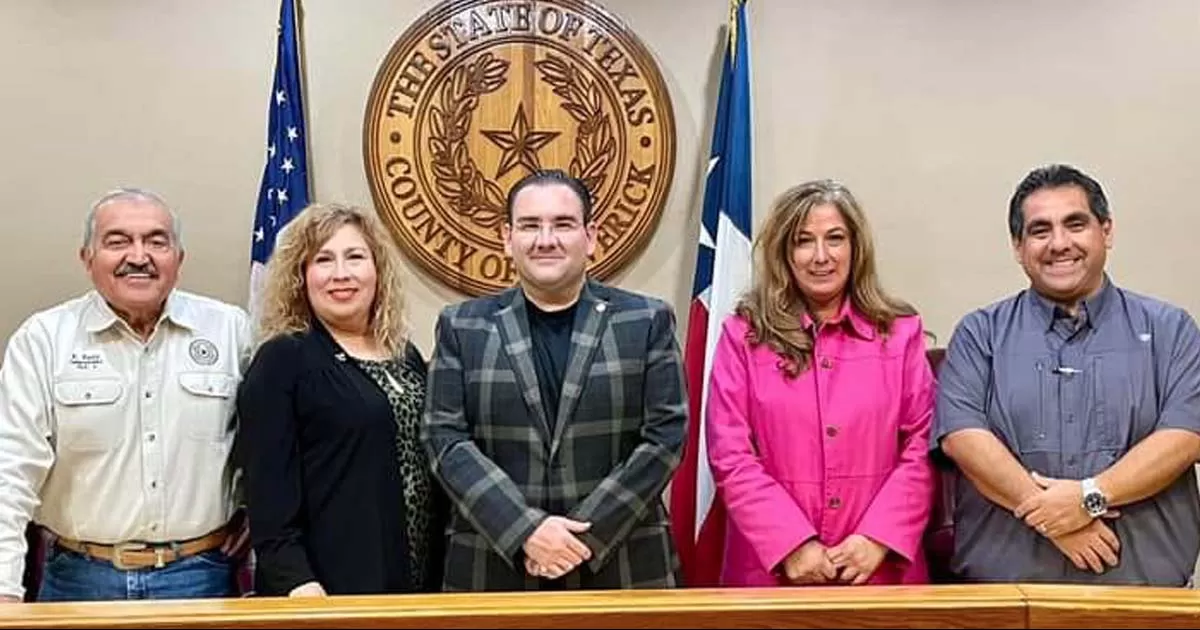 La nueva Corte de Comisionados que estará al frente de la administración del condado de Maverick por los próximos 4 años.