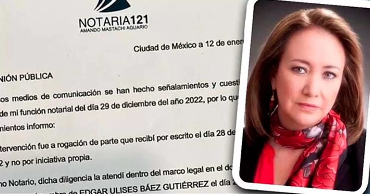 El notario Amando Mastachi Aguario desmintió a la Ministra Yasmín Esquivel y se deslindó de haber certificado que Edgar Báez fue quien plagió la tesis.