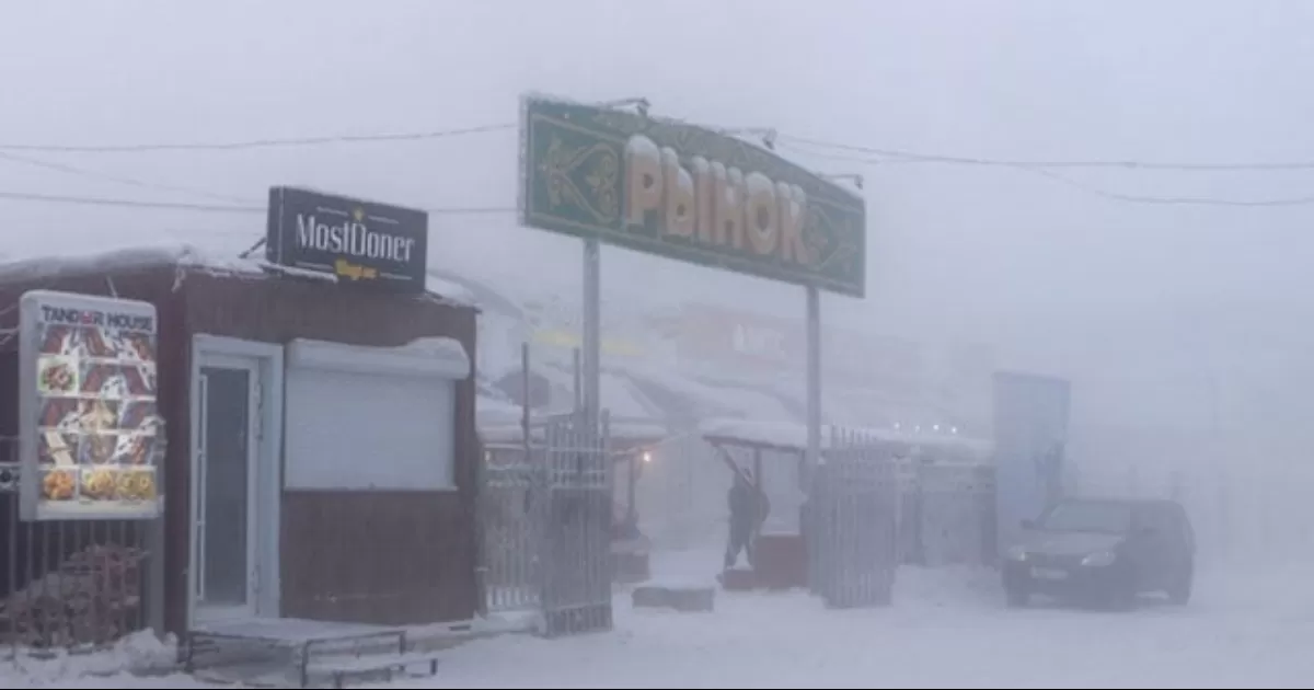 La temperatura en Yakutsk, República de Sajá, en Rusia, descendió a -52 grados centígrados en los últimos días