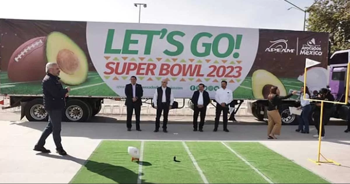 Se estima que durante el Super Bowl LVII se venderán más de 130 mil toneladas de aguacate; específicamente previo a realizarse magno evento deportivo.