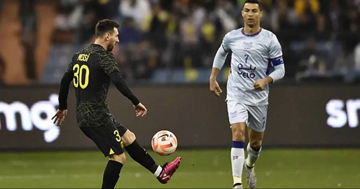 PSG de Messi vence 5 a 4 al Riyadh All Stars de Cristiano Ronaldo