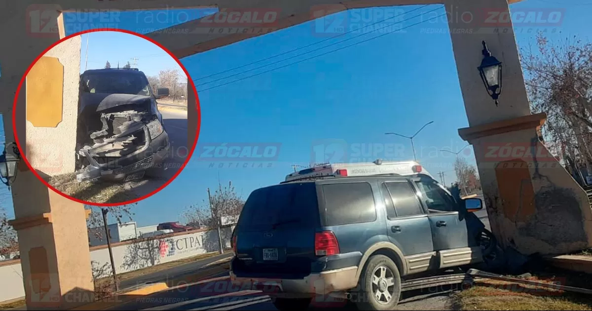 Pierde el control de volante y se impacta contra muro de contención del arco de Morelos