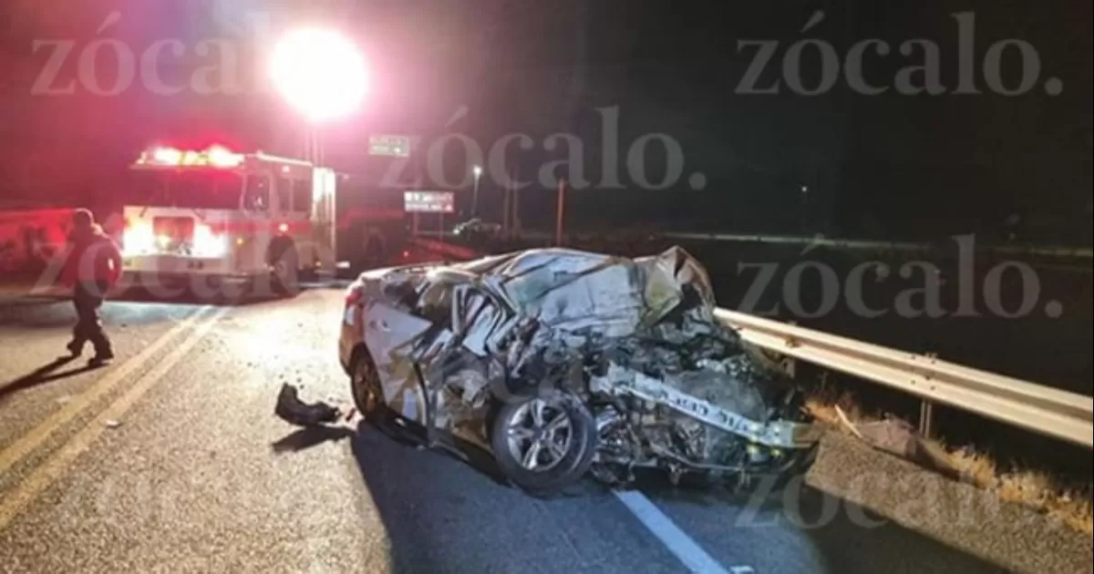 Dormitada le cuesta la vida a hombre en la Saltillo – Monclova; regresaba de un paseo familiar