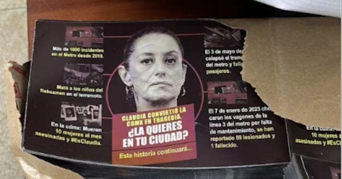 VIDEO: Hallan propaganda contra Claudia Sheinbaum en oficinas de la alcaldía Cuauhtémoc