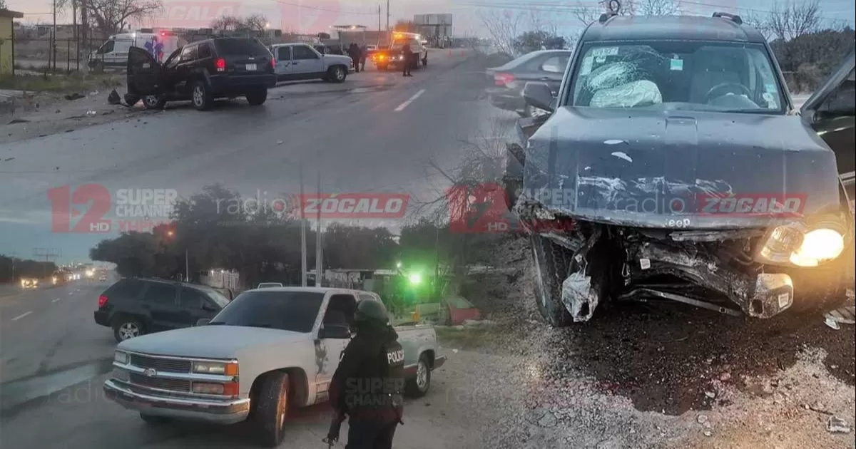 Choque en la carretera 57 deja daños materiales