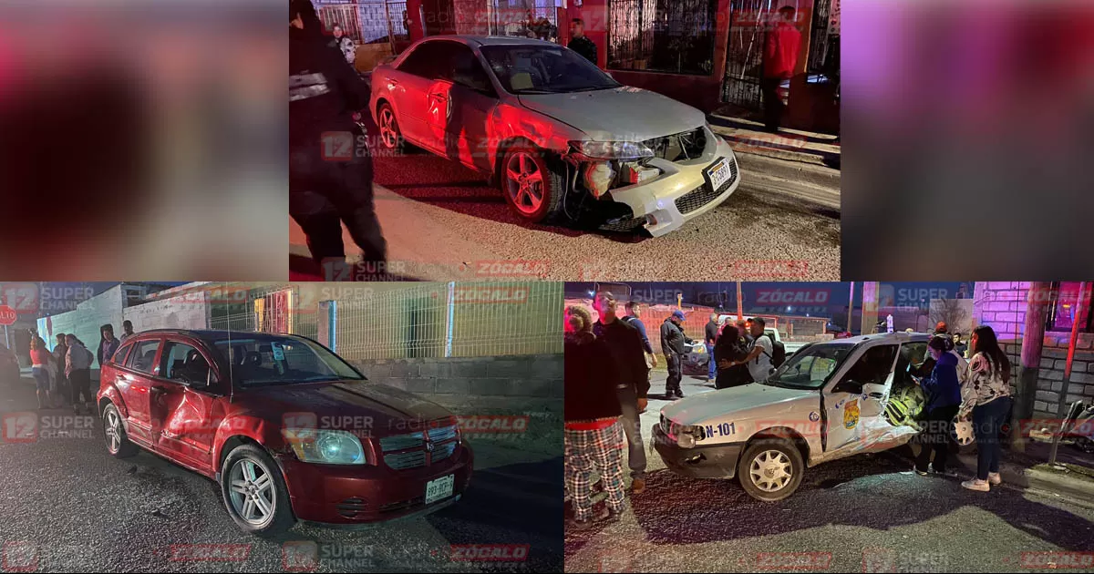 Imprudente conductor provoca atropellamiento y choque contra taxi