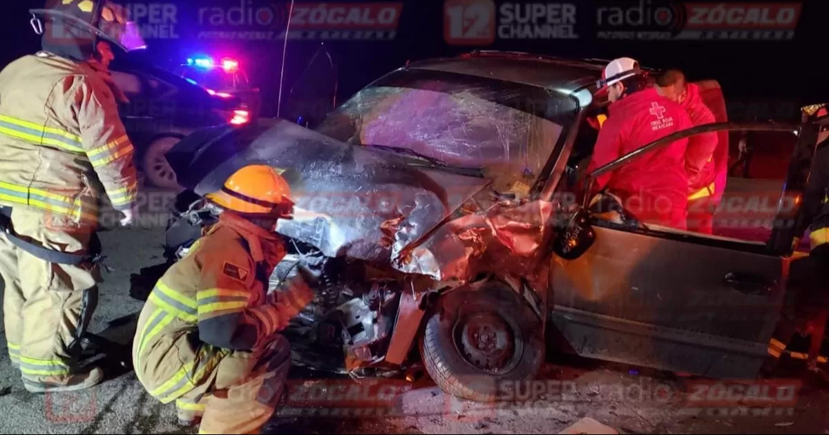 Choque deja un lesionado y cuantiosos daños materiales en Acuña