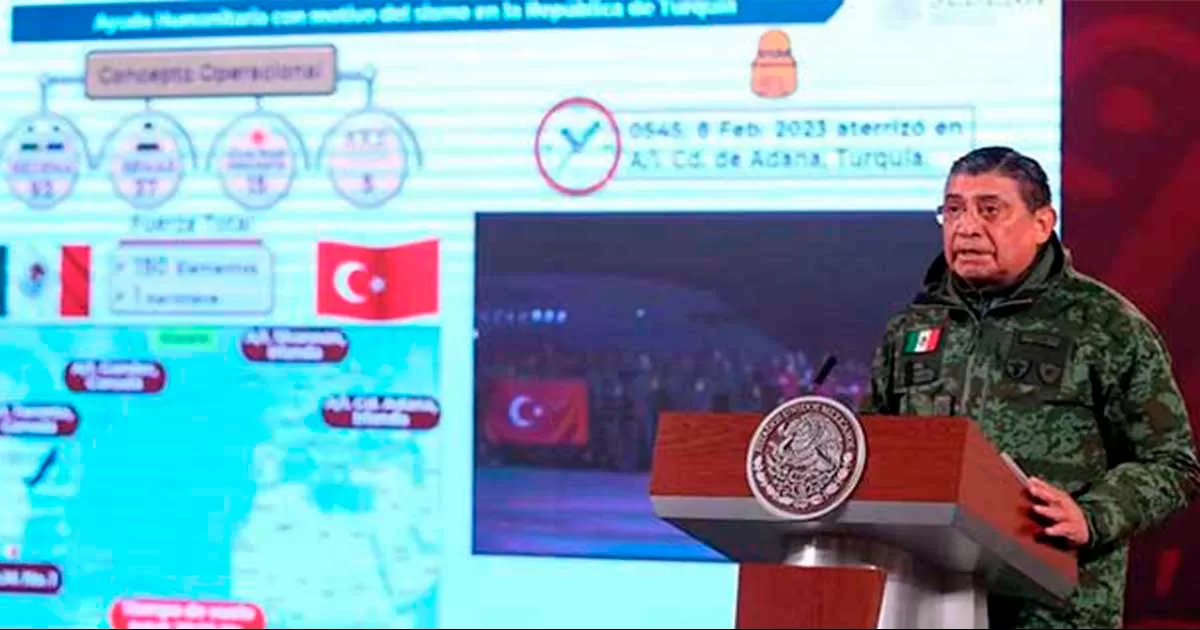 Sedena abre centro de acopio en el AIFA para damnificados por sismo de Turquía