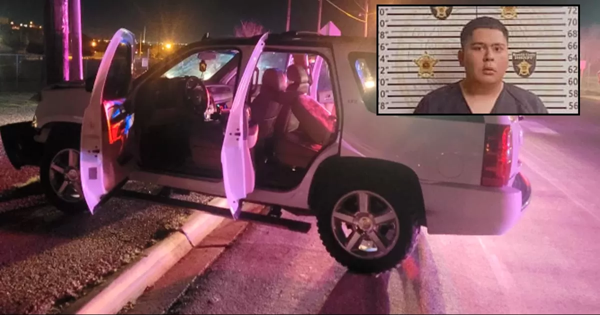 Traficante quiso huir y choca con cerca de la High School