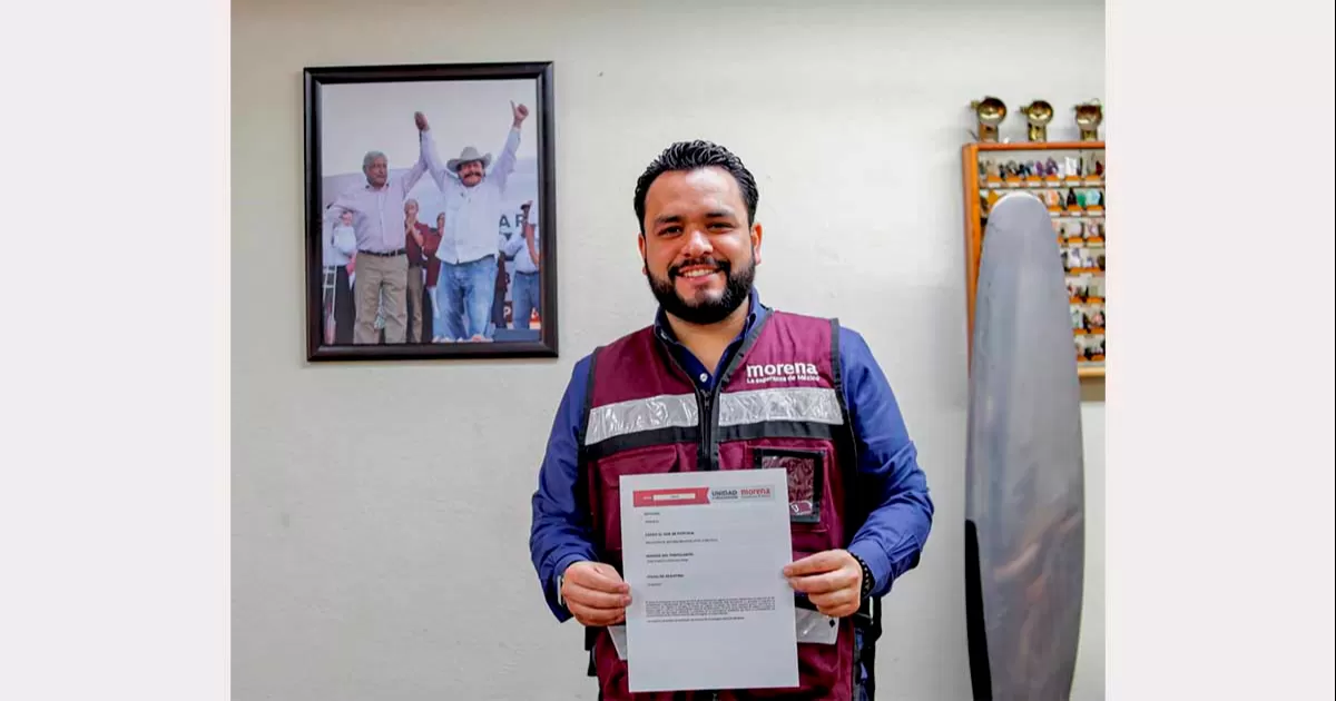 Se registra Alberto Hurtado para ser candidato a diputado local por MORENA en el Distrito 13 de Saltillo