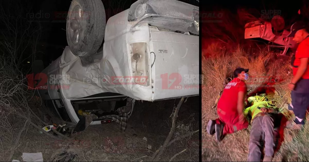 Hombre vuelca en Nava; es trasladado a un hospital de Piedras Negras