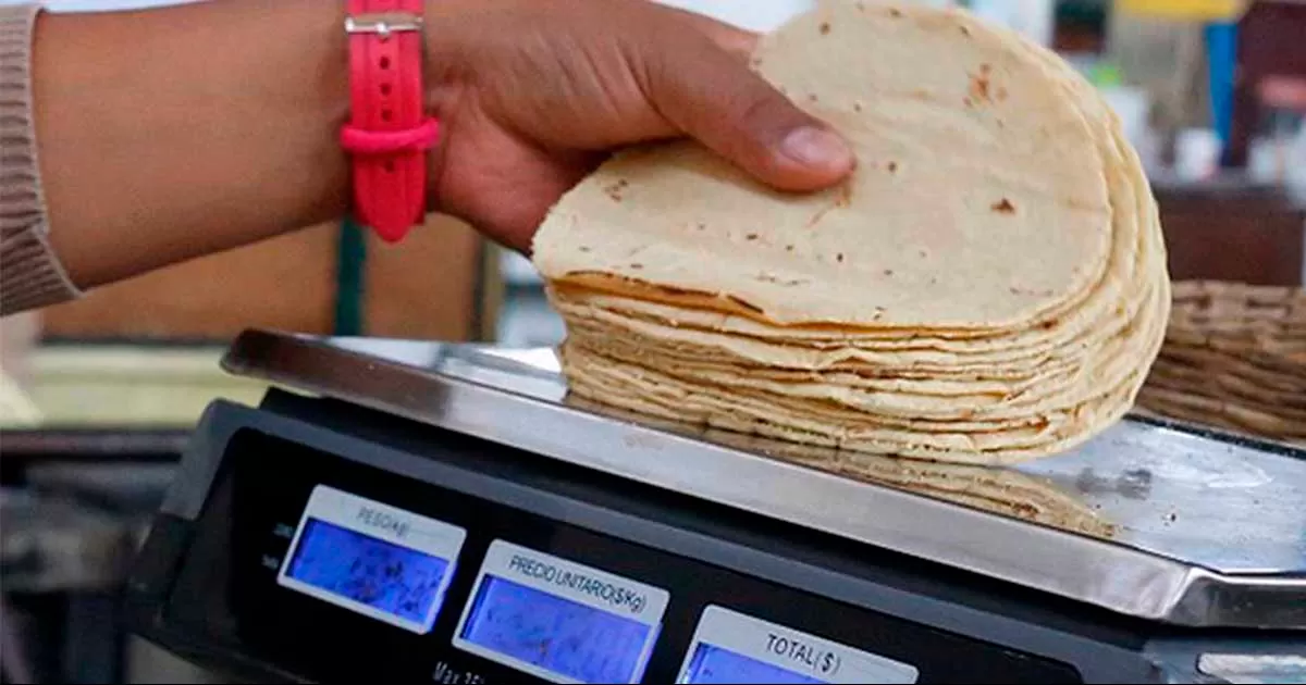 Alistan incremento al kilo de tortilla ante el aumento a la harina que entra en vigor el 1 de marzo