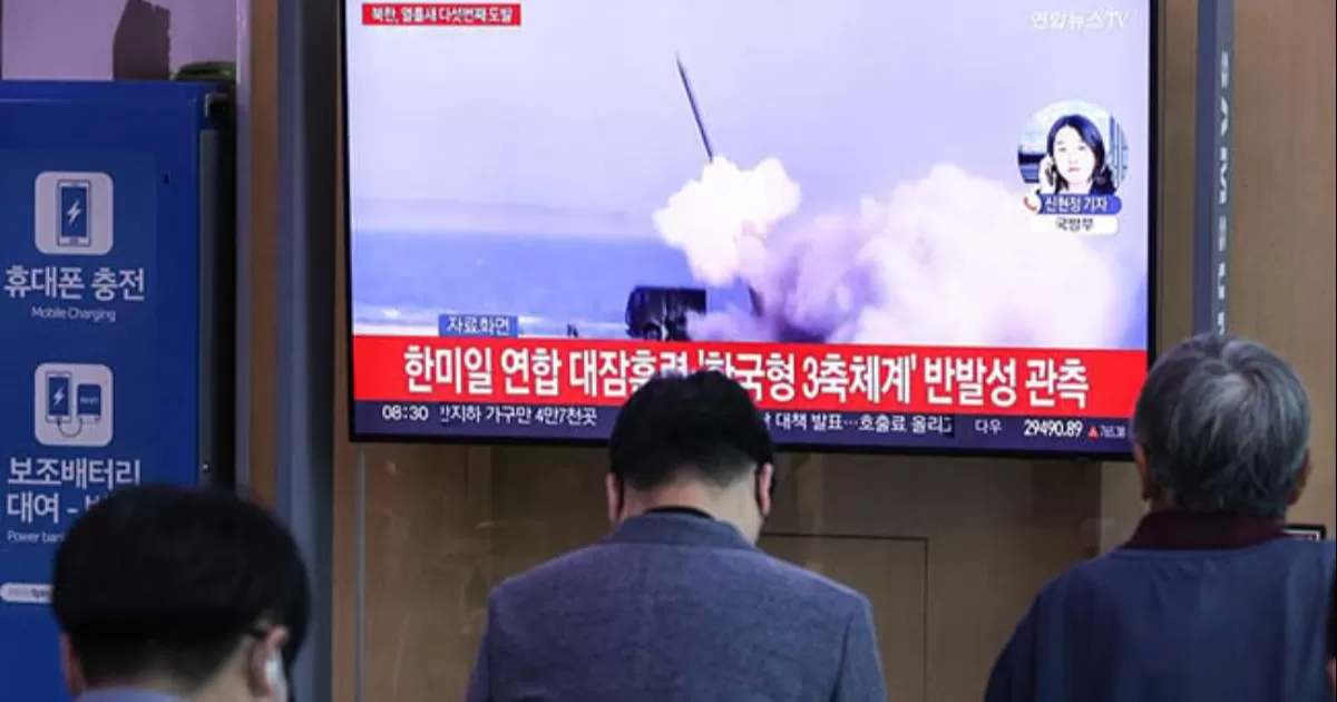 Corea del Norte lanza un misil balístico de corto alcance al mar Amarillo