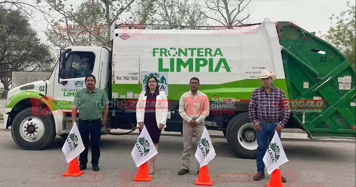 La presidenta municipal de Nava, María del Pilar Valenzuela Gallardo, anunció que Frontera Limpia ganó el proceso de licitación y que ello traerá una mejora sustancial en el servicio.