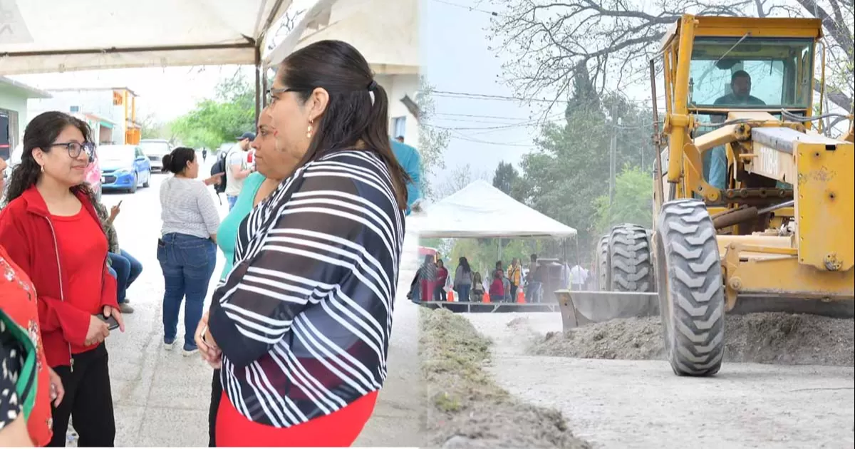 La alcaldesa de Nava, María del Pilar Valenzuela, explicó que la obra abarca una superficie de dos mil 500 metros cuadrados, recordando que vienen muchas obras más.