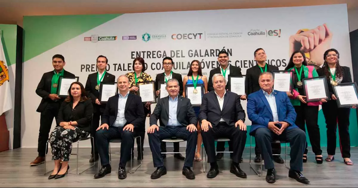 Reconoce MARS a ganadores del ‘Premio Talento Coahuila Jóvenes Científicos’