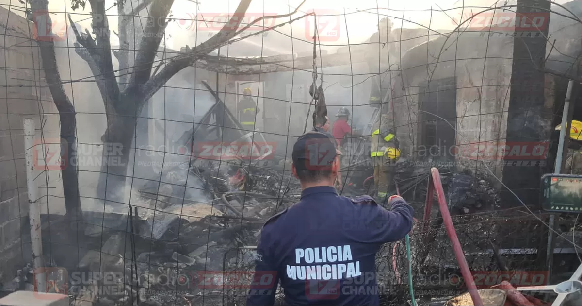 El incendio se originó  por la pérdida de control de un carbón para asar pollo.