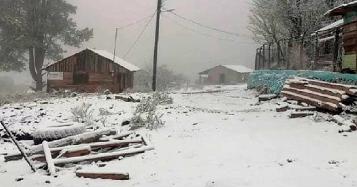 La comunidad de Ciénega de la Vaca y otras localidades se cubrieron con un hermoso, pero gélido manto blanco