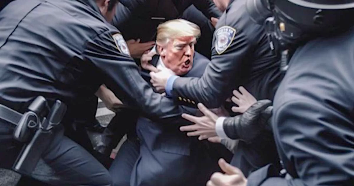 Así se vería Donald Trump si es arrestado, según la Inteligencia Artificial