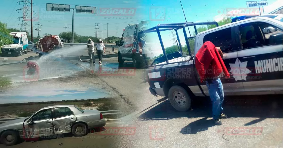 Tras choque, hombre es atacado por abejas en Nava