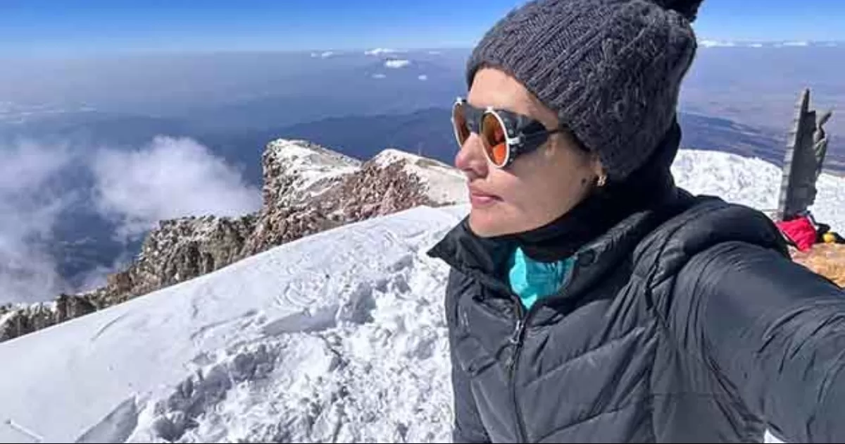 Enfrenta alpinista saltillense enorme reto, pasará 32 días en el Pico de Orizaba