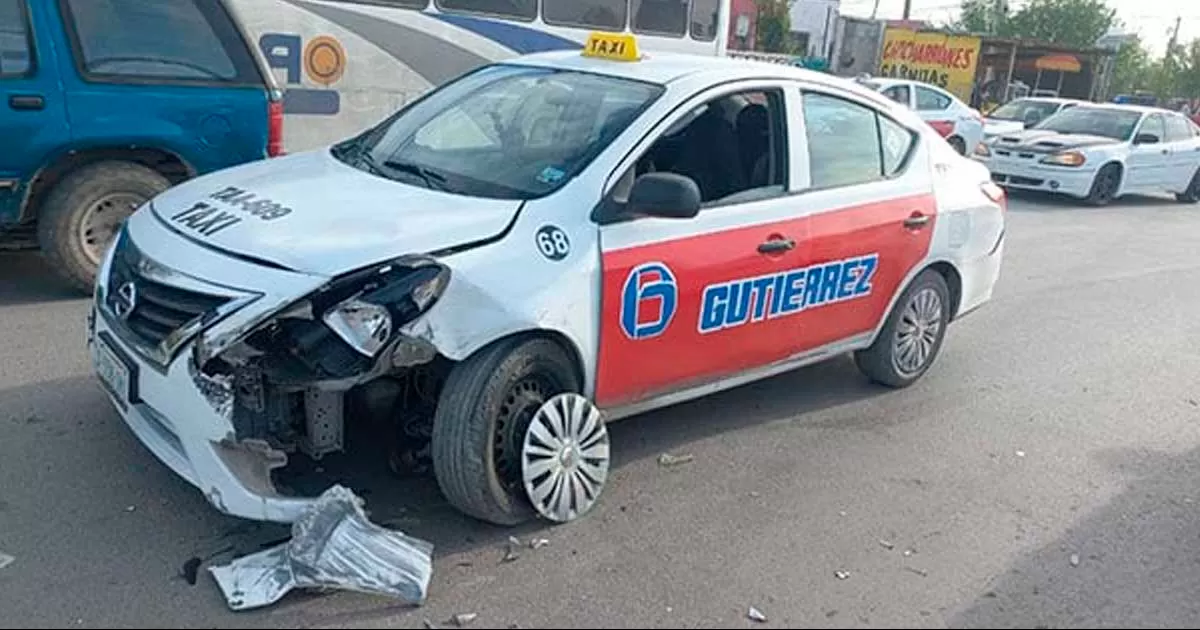 Causa daños cuantiosos a taxi en Acuña