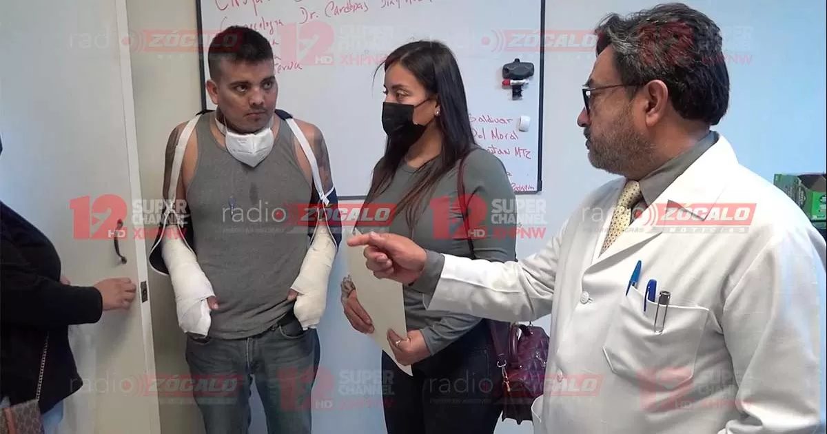 Se recupera repartidor de comida atropellado luego tres cirugías, aún tiene sellada la boca