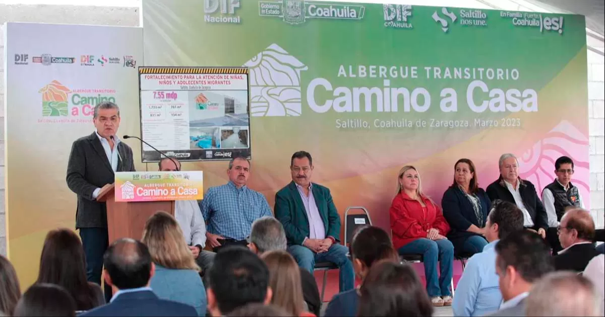 Inauguran Miguel Riquelme y Marcela Gorgón el Albergue Transitorio “Camino A Casa”, en Saltillo.