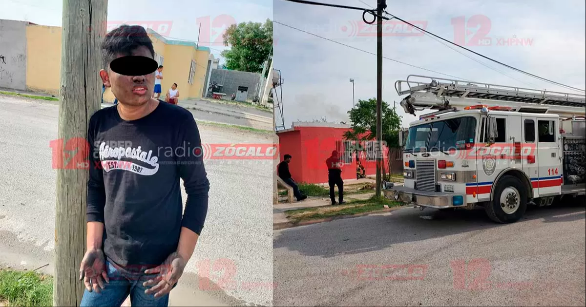 David despertó y vio que su casa se estaba incendiando. Por fortuna, logró ponerse a salvo.