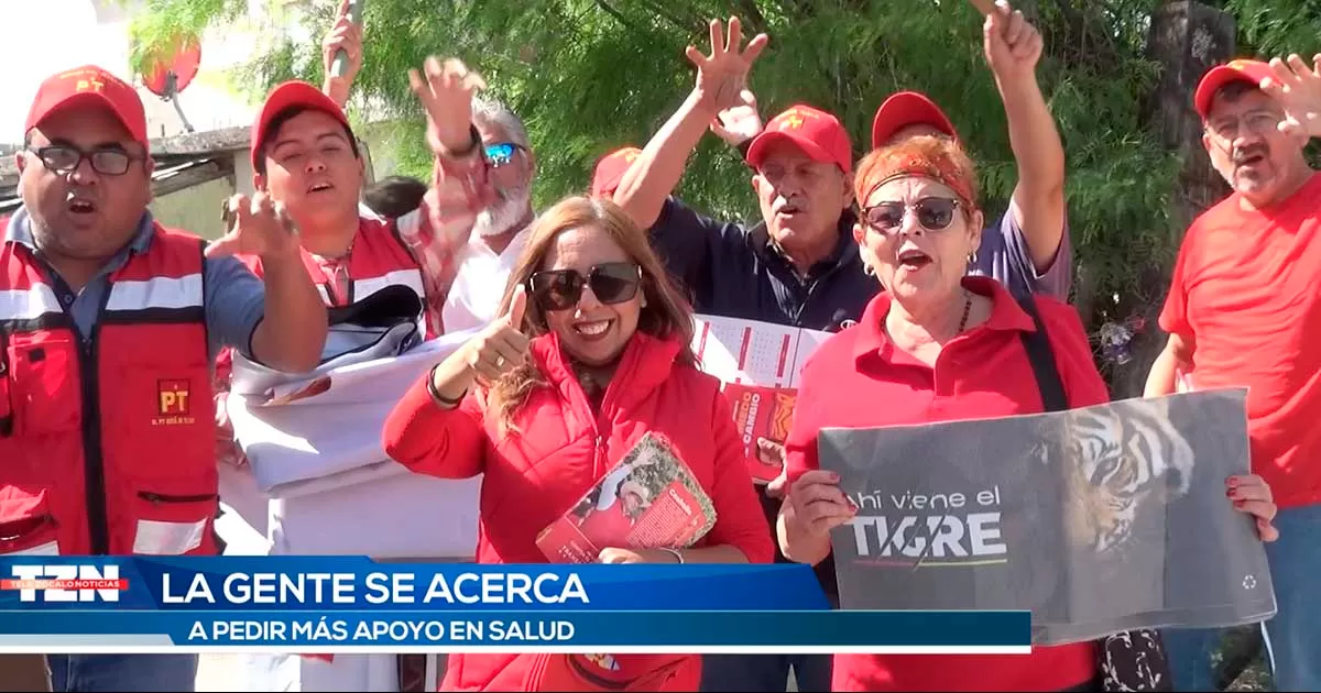 Candidata suplente por el PT  realiza “Toca Toca” por las calles de la Periodistas